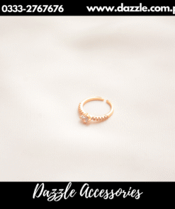 delicate single stone ring