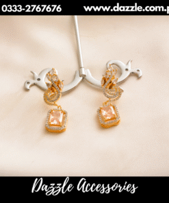 elegant champagne earrings