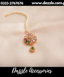 elegant champagne multi floral bindia