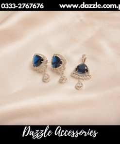 fascinating silver blue combo set