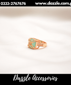 feroza golden gem ring