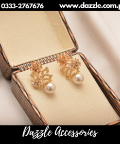 floral pearl studs
