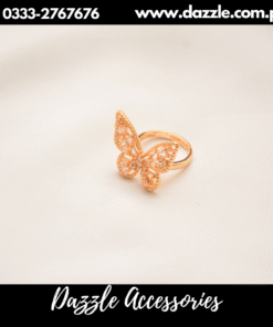 gold plated butterfly ring