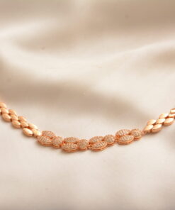 gold plated zirconia bracelet