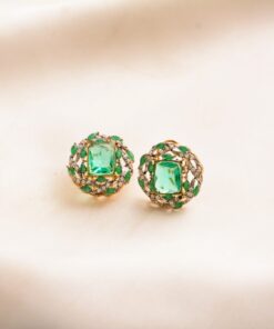 gorgeous green studs