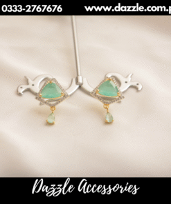 gorgeous  mint green studs