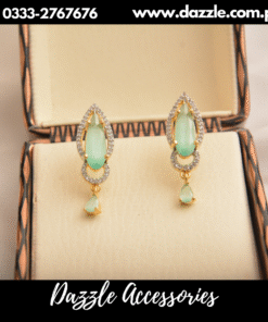 gorgeous  mint green studs