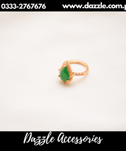 green stone ring