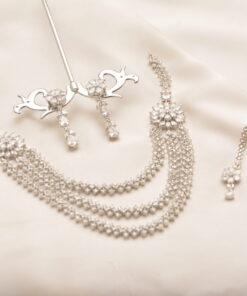 magnificent layered silver set