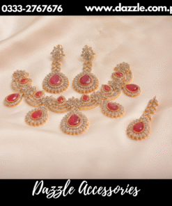 majestic 21 carat red bridal set