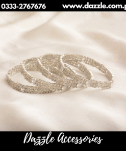 mesmerizing silver bangles set