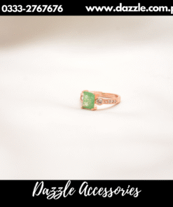 shimmery green ring