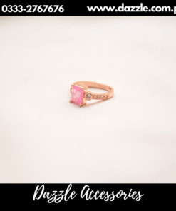 shimmery light pink ring