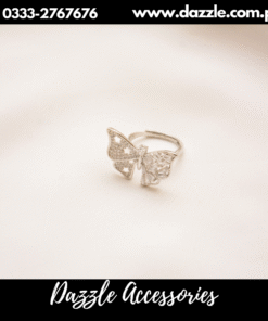 silver butterfly ring