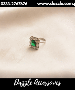 sparkling green ring
