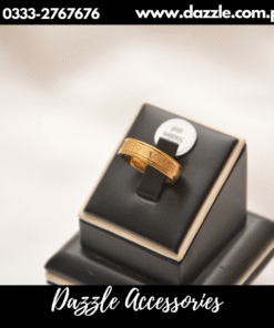 stainless steel gold polish ring