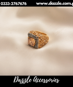 statement gold plated golden ring