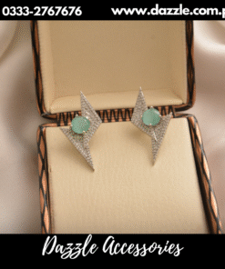 stylish mint silver carat studs