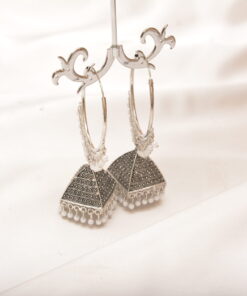 trendy black  jhumka earrings