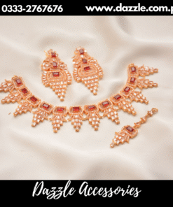 Alluring red golden set