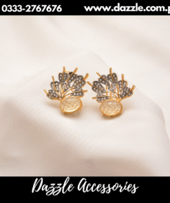 Charming champagne gem Studs