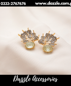 Charming soft mint gem Studs