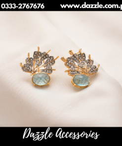 Charming soft mint gem Studs