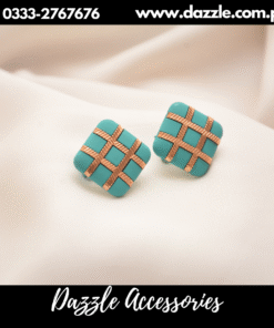Elegant ferozi square studs
