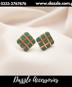 Elegant ferozi square studs