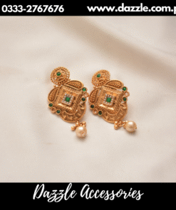 Laila Rajwarri green earrings