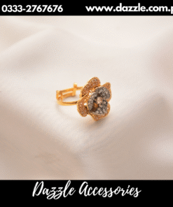 Rose Petal champagne Zircon ring