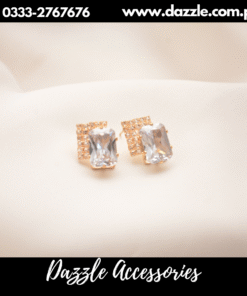 Sparkling crystal white Studs
