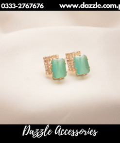Sparkling mint green Studs