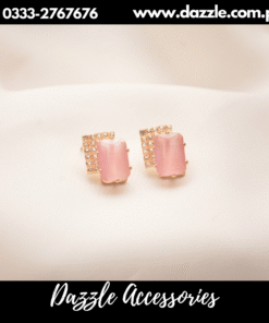 Sparkling pink Studs