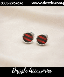 black red cufflinks