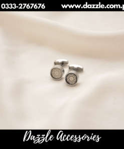 bold silver cufflinks