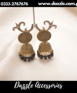 classic antique black jhumka