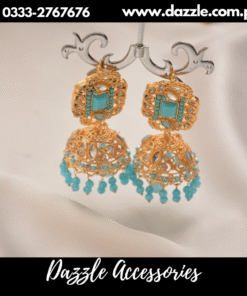 classic golden feroza jhumka