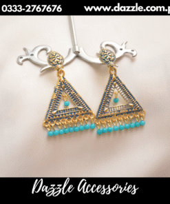 feroza triangle earrings