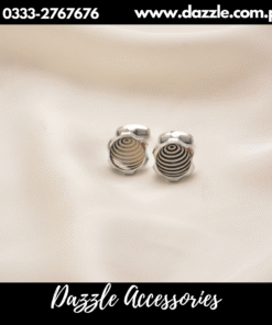 metalic silver cufflinks