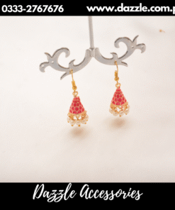 mini cone pink jhumki