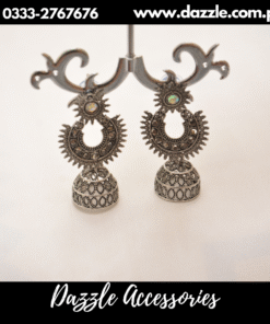oxidized jhumka earings