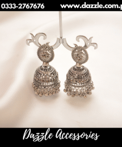 oxidized trendy jhumka