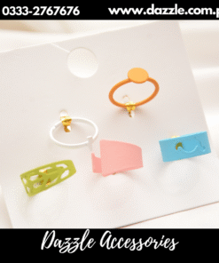 pastel color rings pack