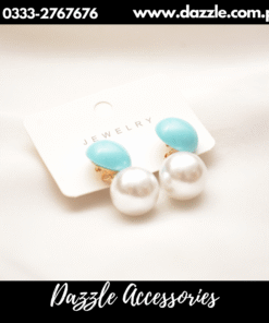 pearl drop ice blue studs