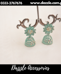 sea green jhumki