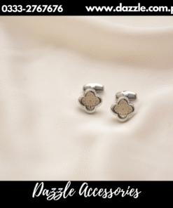 silver Clover Cufflinks