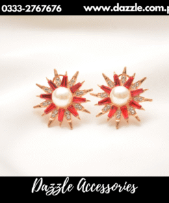 sunshine champagne red studs