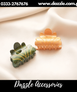 Elegant green beige catchers pair