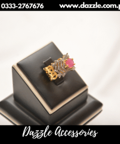 Inspiring ruby zirconia ring